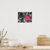 Kleuraccent Rode Blad Poster (Keuken)