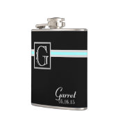 Kleuraccent Stripe en Monogram Heupfles (Links)