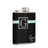 Kleuraccent Stripe en Monogram Heupfles (Rechts)