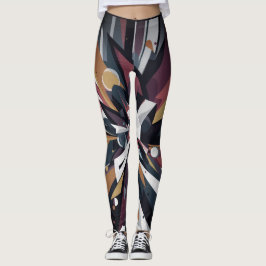 Kleuraccenten op een paar aangepaste moderne leggings