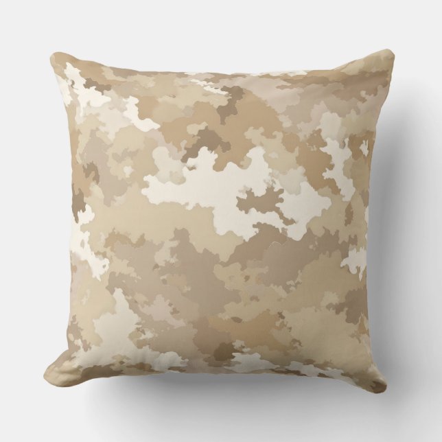 Kleuraccentkussen met militaire camouflageprint kussen (Voorkant)