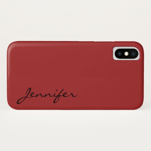 Kleurachtergrond Auburn Case-Mate iPhone Case (Achterkant (horizontaal))