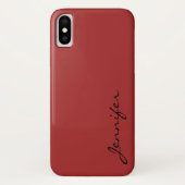 Kleurachtergrond Auburn Case-Mate iPhone Case (Achterkant)