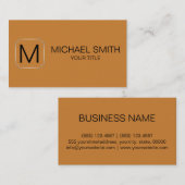 Kleurachtergrond Bronze Visitekaartje (Voorkant / Achterkant)