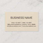 Kleurachtergrond champagne visitekaartje (Achterkant)