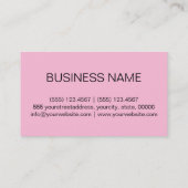 Kleurachtergrond snoep katoen visitekaartje (Achterkant)