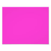 Kleurachtergrond voor Girly Hot Pink past deze aan Foto Afdruk (Voorkant)
