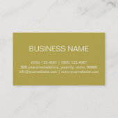 Kleurachtergrond voor messing visitekaartje (Achterkant)