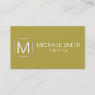 Kleurachtergrond voor messing visitekaartje