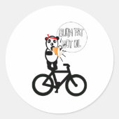 Kleurachtergrond wijzigen ronde sticker (Voorkant)