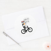 Kleurachtergrond wijzigen ronde sticker (Envelop)