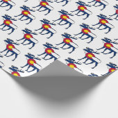 Kleurado markeert het mos-patroon van het omhulsel cadeaupapier (Hoek)