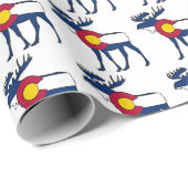 Kleurado markeert het mos-patroon van het omhulsel cadeaupapier (Rol Hoek)