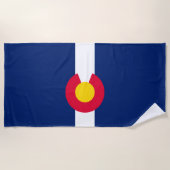 Kleurado State Flag Design op een Strandlaken (Voorkant)