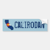 Kleurado vlag Californië omhult bumpersticker (Voorkant)