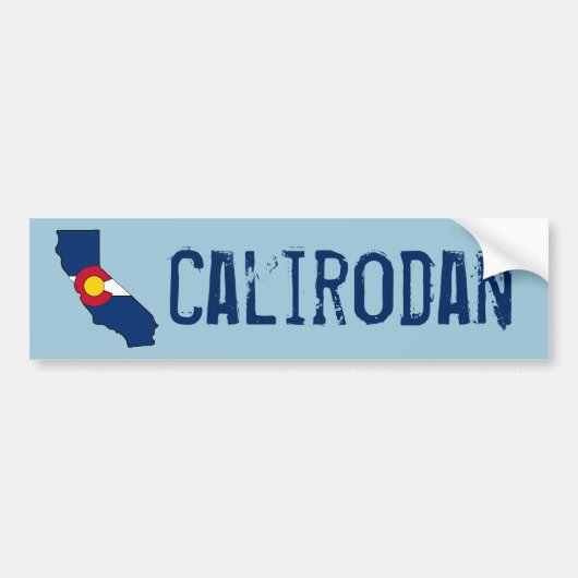 Kleurado vlag Californië omhult bumpersticker (Voorkant)
