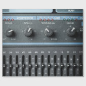 Kleurafbeelding van vele knoppen in een geluidsopn cadeaupapier (Vlak)