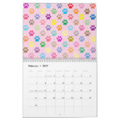 Kleurafdrukken Agenda Kalender (Feb 2027)