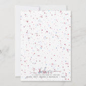 Kleurafstemming Typografie Geloof in de Magie Feestdagenkaart (Achterkant)