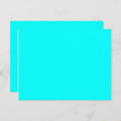 kleuraqua / cyaan briefkaart (Voorkant / Achterkant)