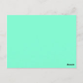 kleuraquamarine briefkaart (Achterkant)