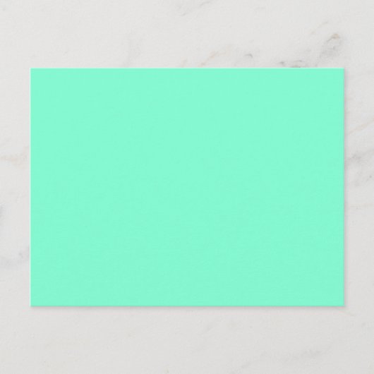 kleuraquamarine briefkaart (Voorkant)