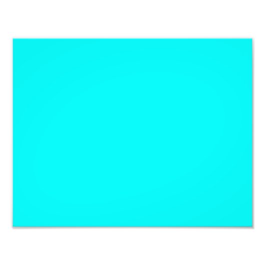 kleuraquatische cyaan foto afdruk (Voorkant)