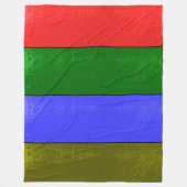 kleurbalken Fleece Deken (Voorkant)