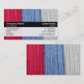 Kleurband - Zwart - Darning Thread Visitekaartje (Voorkant / Achterkant)