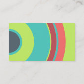 Kleurband - Zwart - Kleurrijke Cirkels 04 Visitekaartje (Achterkant)