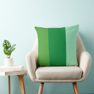 Kleurbanden Drie Tinten Groen Aqua Kussen