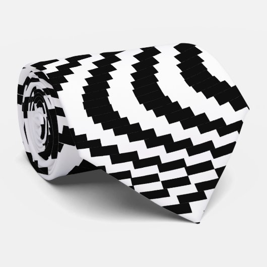 Kleurbare optische blokspiraal stropdas (Opgerold)