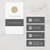 Kleurbedekking met reuzenstreep visitekaartje (Voorkant / Achterkant)