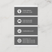 Kleurbedekking met reuzenstreep visitekaartje (Achterkant)