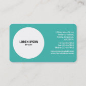 Kleurbeeldcirkel - kleuren 01 - groen #3FB8AF Visitekaartje (Achterkant)