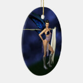 Kleurbescherming - Ovale versiering (pas jezelf aa Keramisch Ornament (Rechts)