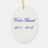 Kleurbescherming - Ovale versiering (pas jezelf aa Keramisch Ornament (Achterkant)