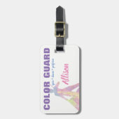 Kleurbeschermring Dans Vlag uitvoeren | BAGAGELABE Bagagelabel (Voorkant verticaal)