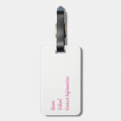 Kleurbeschermring Dans Vlag uitvoeren | BAGAGELABE Bagagelabel (Achterkant verticaal)