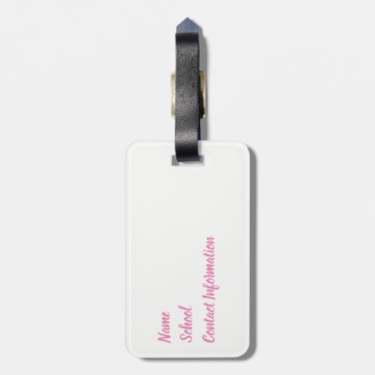 Kleurbeschermring Dans Vlag uitvoeren | BAGAGELABE Bagagelabel (Achterkant verticaal)