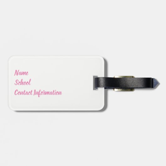 Kleurbeschermring Dans Vlag uitvoeren | BAGAGELABE Bagagelabel (Achterkant horizontaal)