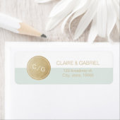 Kleurbewerkbaar minimalistisch modern retouradres etiket (Insitu)