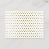 Kleurbewerkbare Faux Gold Leaf Wedding RSVP-Kaart Informatiekaartje (Achterkant)
