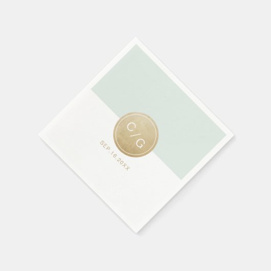 Kleurbewerkbare minimalistische moderne huwelijksm servetten (Hoek)