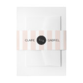 Kleurbewerkbare minimalistische moderne huwelijksm uitnodigingen wikkel (Voorkant Voorbeeld)