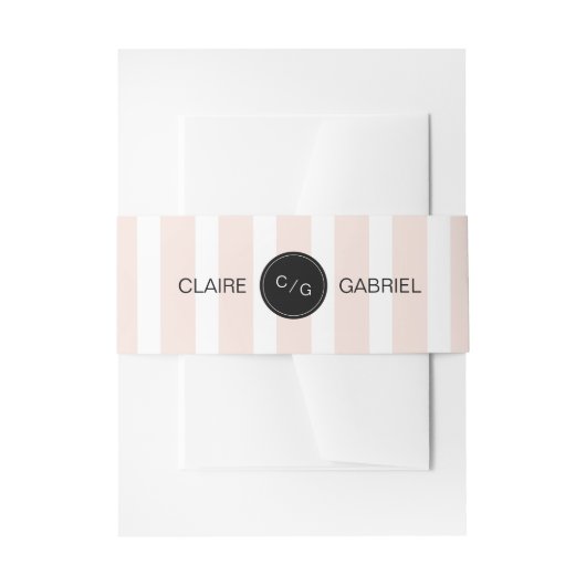 Kleurbewerkbare minimalistische moderne huwelijksm uitnodigingen wikkel (Voorkant Voorbeeld)