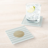 Kleurbewerkbare moderne, eenvoudige kaasstrips glazen onderzetter (Schuin)