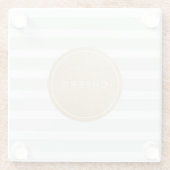 Kleurbewerkbare moderne, eenvoudige kaasstrips glazen onderzetter (Achterkant)