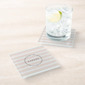 Kleurbewerkbare moderne, simpele schitterende stre glazen onderzetter (Schuin)