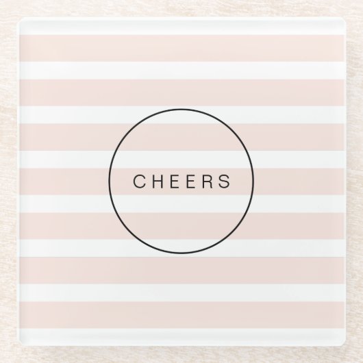 Kleurbewerkbare moderne, simpele schitterende stre glazen onderzetter (Voorkant)